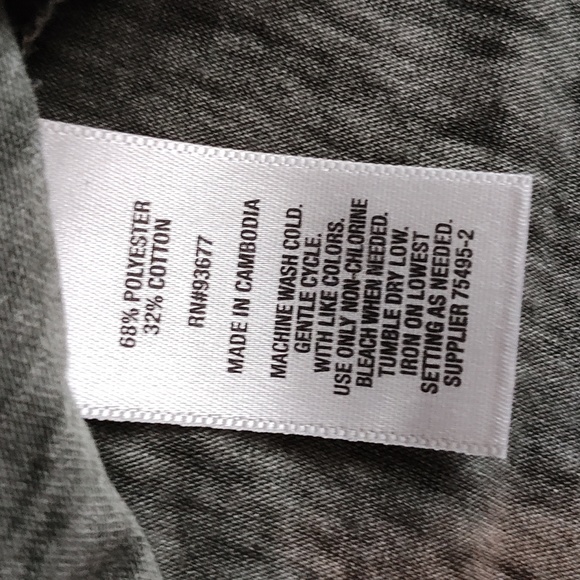 A.N.A Green 3/4 Cold Shoulder Sleeve Top-Size Medium - Picture 6 of 7